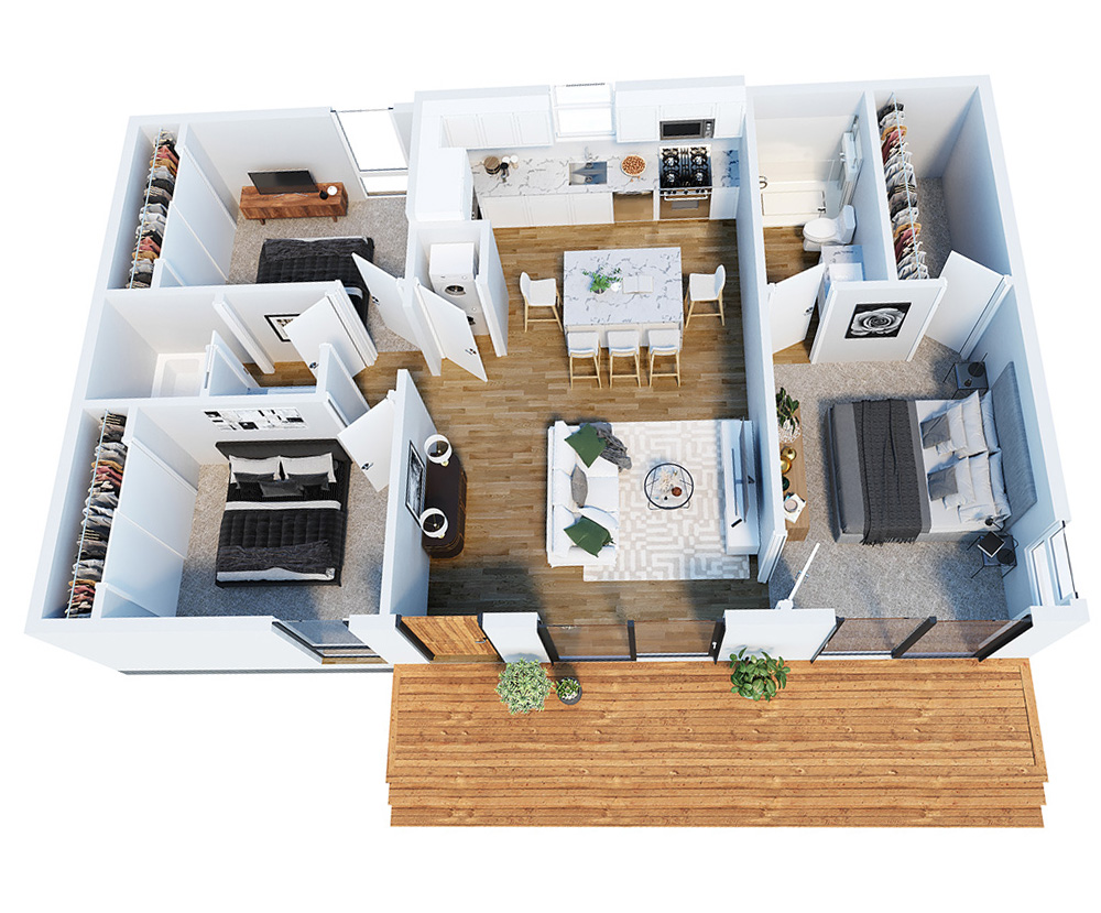 ADU Floorplans for Backyard Homes in San Diego